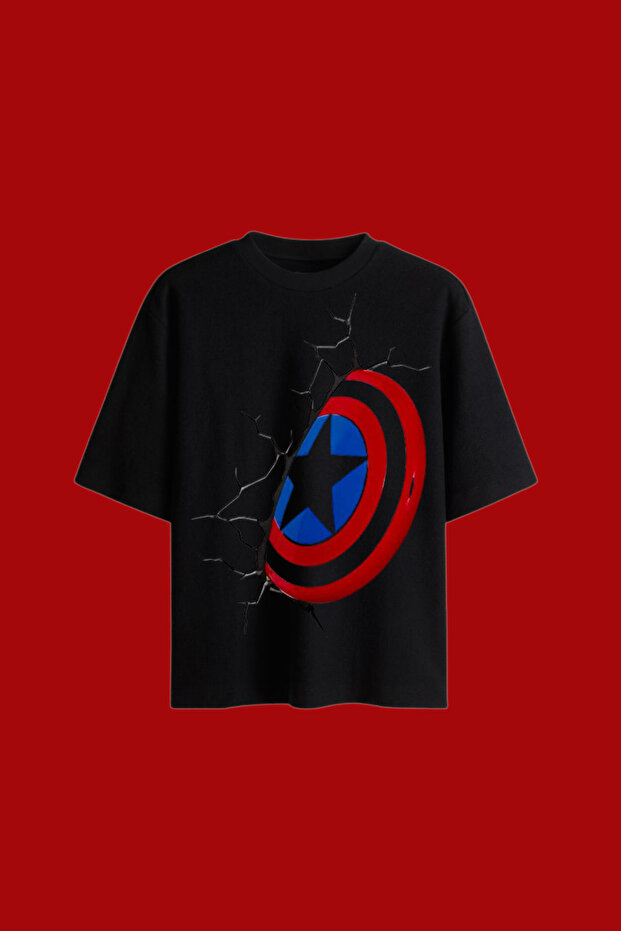 Shield Printed Oversized T-Shirt