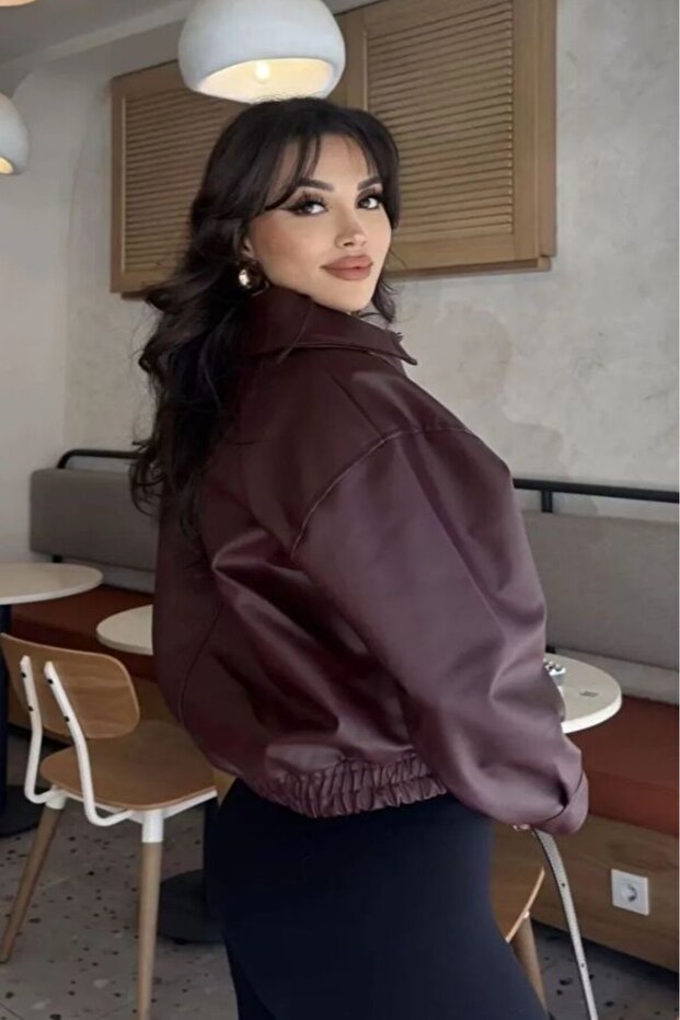 Deri Bomber Deri Ceket - 4