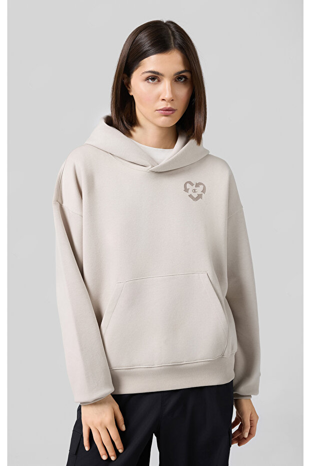 Surplus + Utility Hooded Sweatshirt Beige Women's Hooded Sweatshirt-117491-Es057
