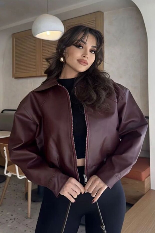 Deri Bomber Deri Ceket - 1