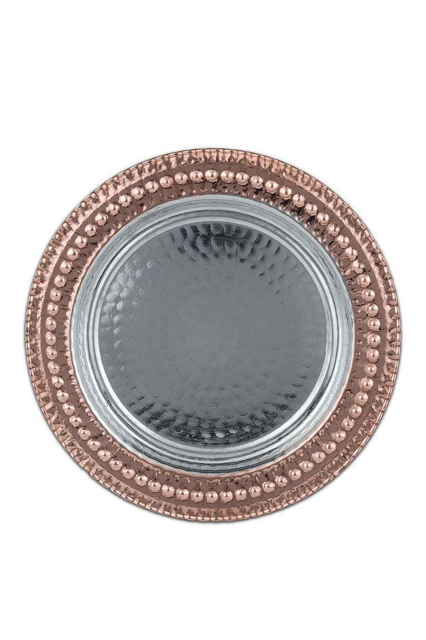 Bakır Servis Tabağı 2'set (23 CM) - 4