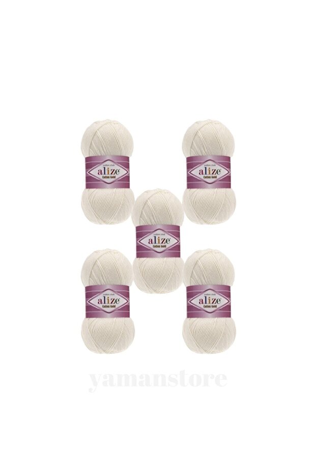 Light Cream Cotton Gold 62 (Pack of 5)