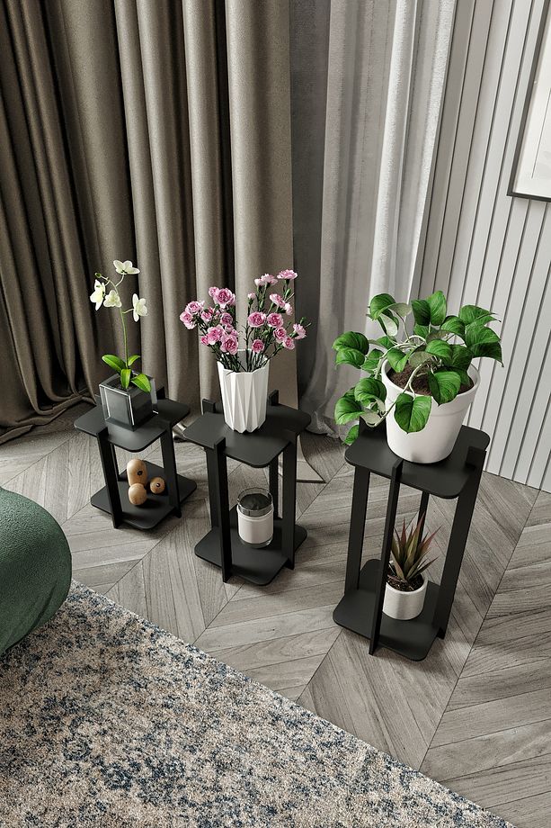 Dekoratif Kare Çiçeklik - 3
