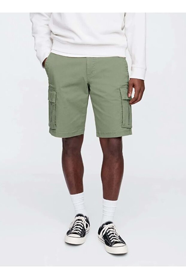 11" Essential Kargo Şort 703768 Erkek Şort YEŞİL - 2