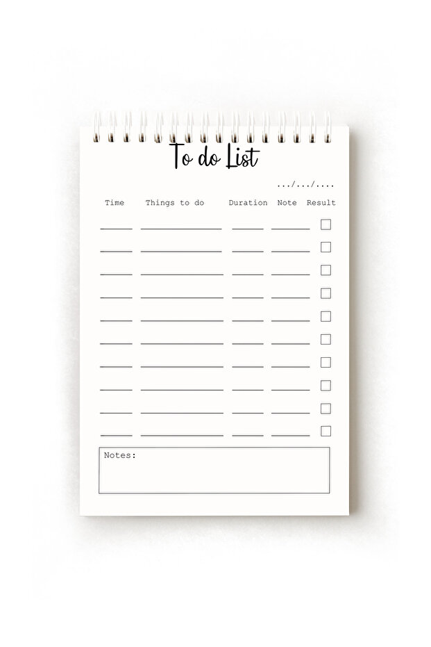 Simple Minimalist English to Do List, A5 to Do List, Planner, Task List, Planner - 1
