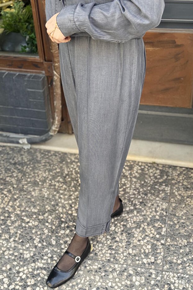 Pantolon 37103 Gri - 2