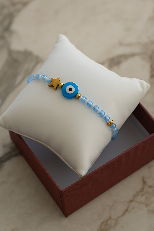 Evil Eye Bead Bracelet