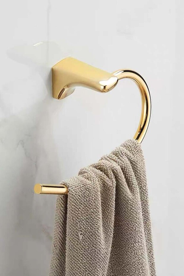 طقم حامل شماعة لتعليق المناشف متعدد الاستخدامات - 5