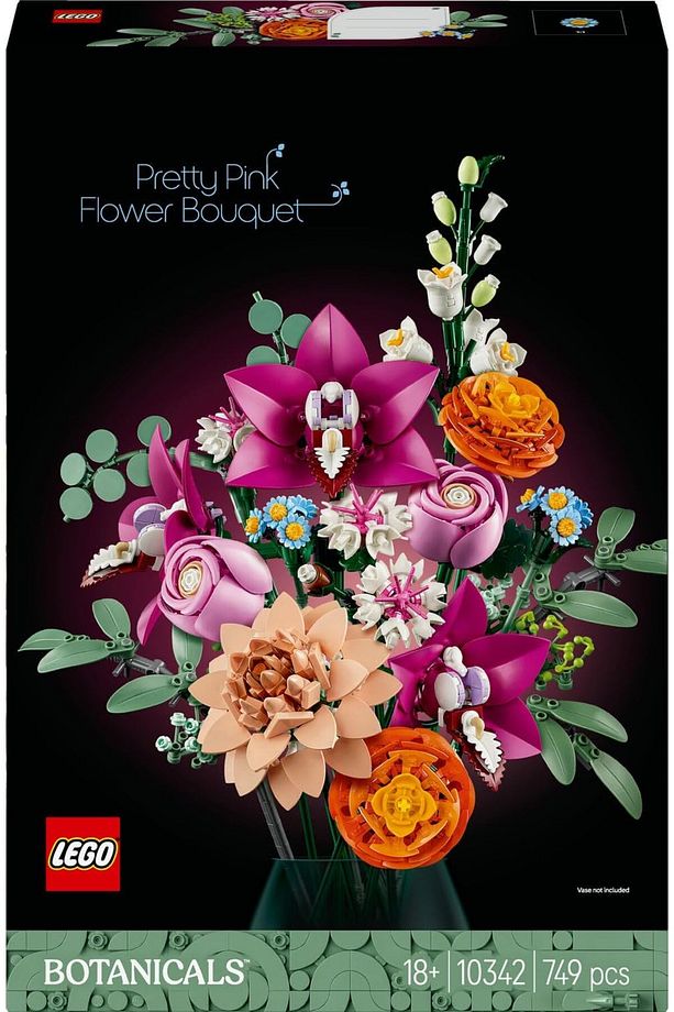 ® Botanicals Pembe Çiçek Buketi 10342 - 18+ Çiçek Model Yapım Seti (749 Parça) - 4