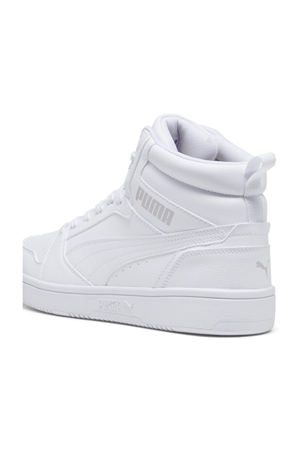 392326 white Mid Boot For Unisex - 1