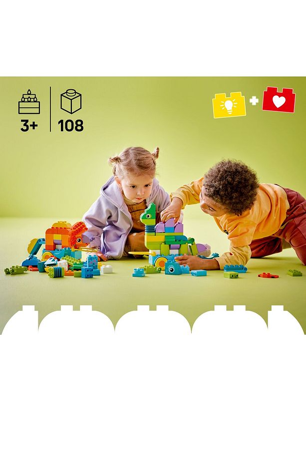 ® DUPLO® Kasabası 3’ü 1 Arada Tekerlekli Dinozorlar 10451 - 3+ Eğitici Oyuncak Yapım Seti (108P) - 7
