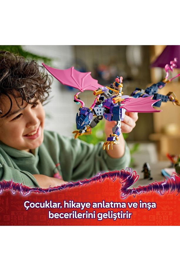 ® NINJAGO® Usta Ejderha Rontu 71842 - 7+ Minifigür İçeren Yaratıcı Oyuncak Yapım Seti (381 Pr) - 7