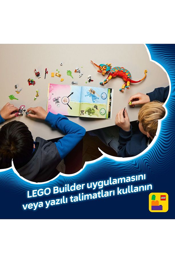 ® DREAMZzz™ Mateo’nun Ateş Bukalemunu 71492 - 7+ Yaratıcı Oyuncak Yapım Seti (443 Parça) - 7