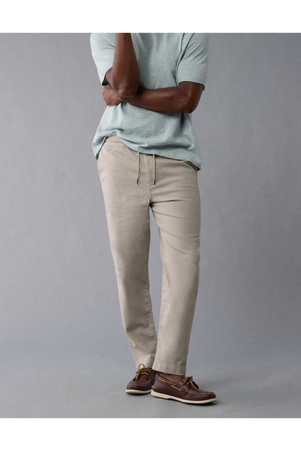 Ae flex linen-blend pull-on athletic fit easy pant