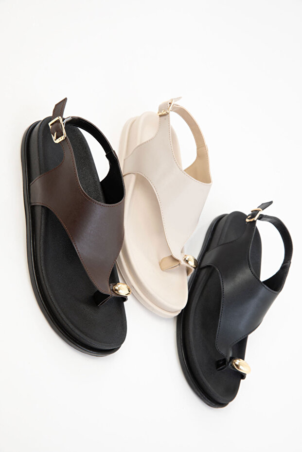 Sandale de damă bej 20632 - 6