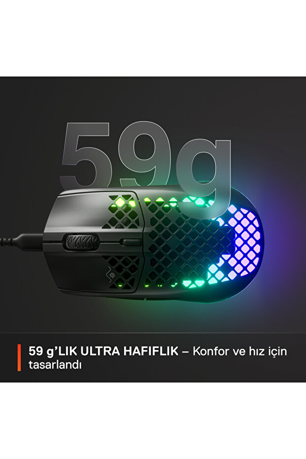 Aerox 3 Onyx 8500 Cpı 6 Tuş Rgb Optik Kablolu Gaming (OYUNCU) Mouse - 5