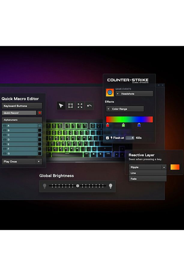 Apex 3 Tkl Ssk64818 Tr Q Rgb Membrane Kablolu Gaming (OYUNCU) Klavye - 7