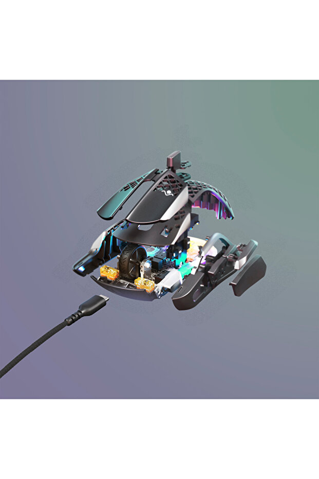 Aerox 5 Optik 9 Tuş 18000 Cpı Rgb Siyah Kablolu Gaming (OYUNCU) Mouse - 5