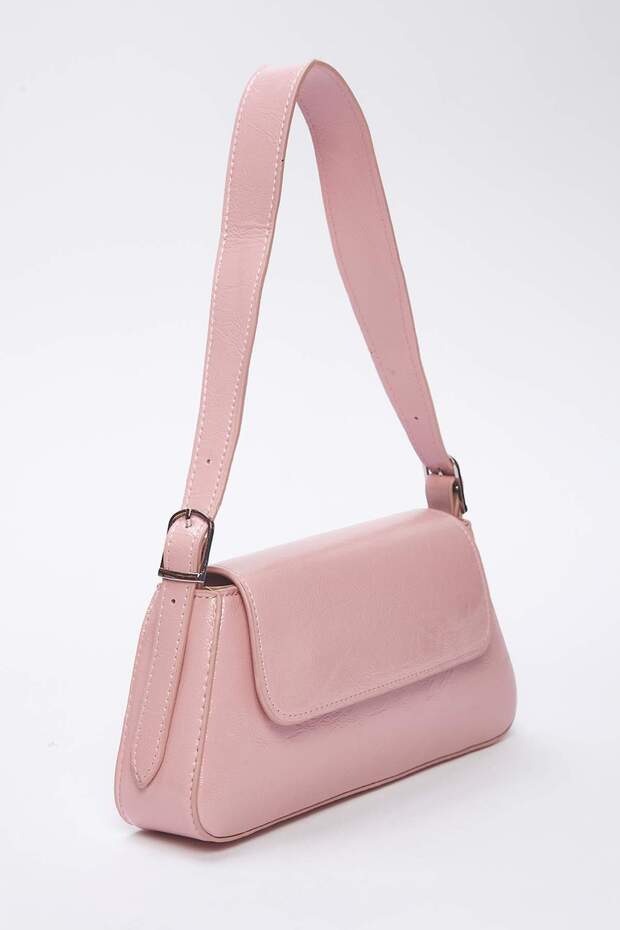 Açık Pembe Kadın Mini Boy City Omuz Çanta TAKSS25OC00035 - 2