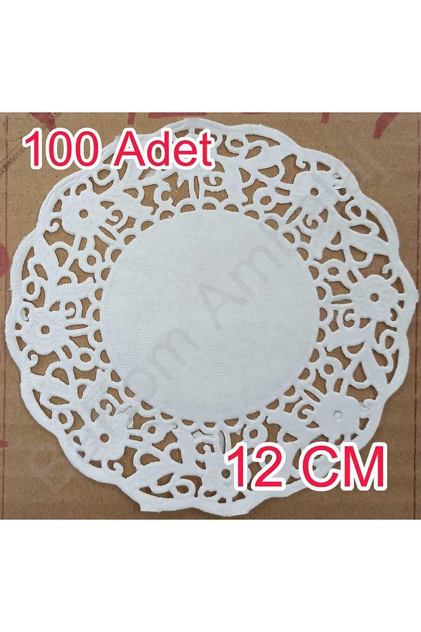 12 CM KAĞIT DANTEL BARDAK-TABAK ALTLIĞI ( DOLE ) 100 ADET - 3