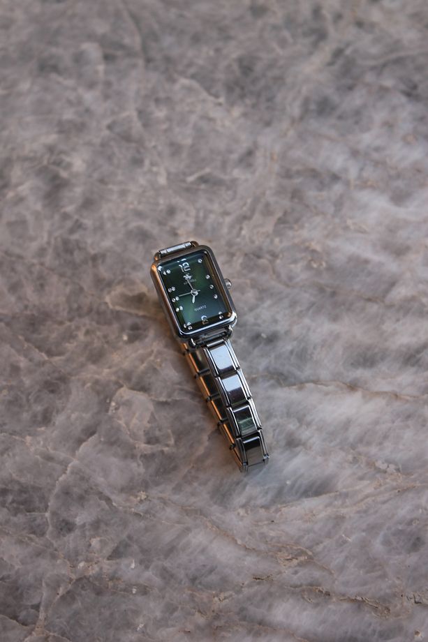 Nomi Luxe Green Kare Kadranlı Çelik Kadın Saat - 3