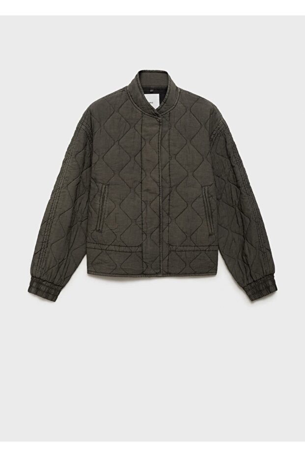 Kapitone bomber ceket - 3