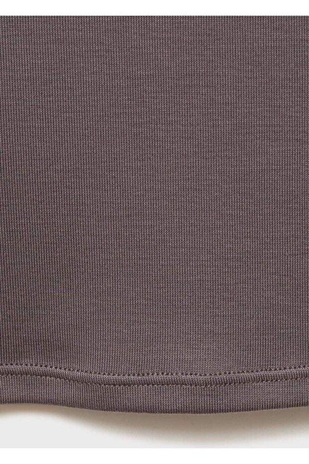 Kontrast süslemeli lyocell bluz - 6