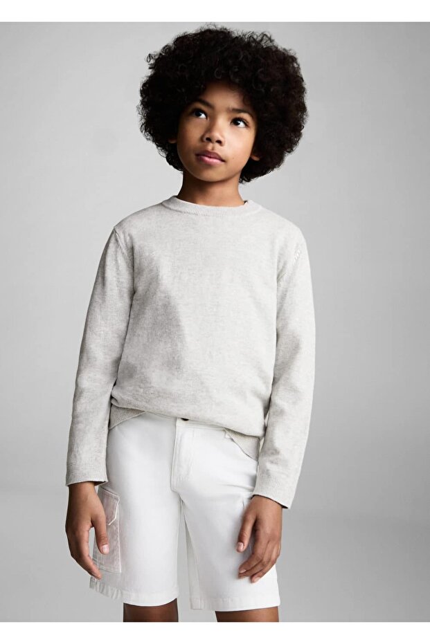 Kırçıllı pamuklu kazak - 1