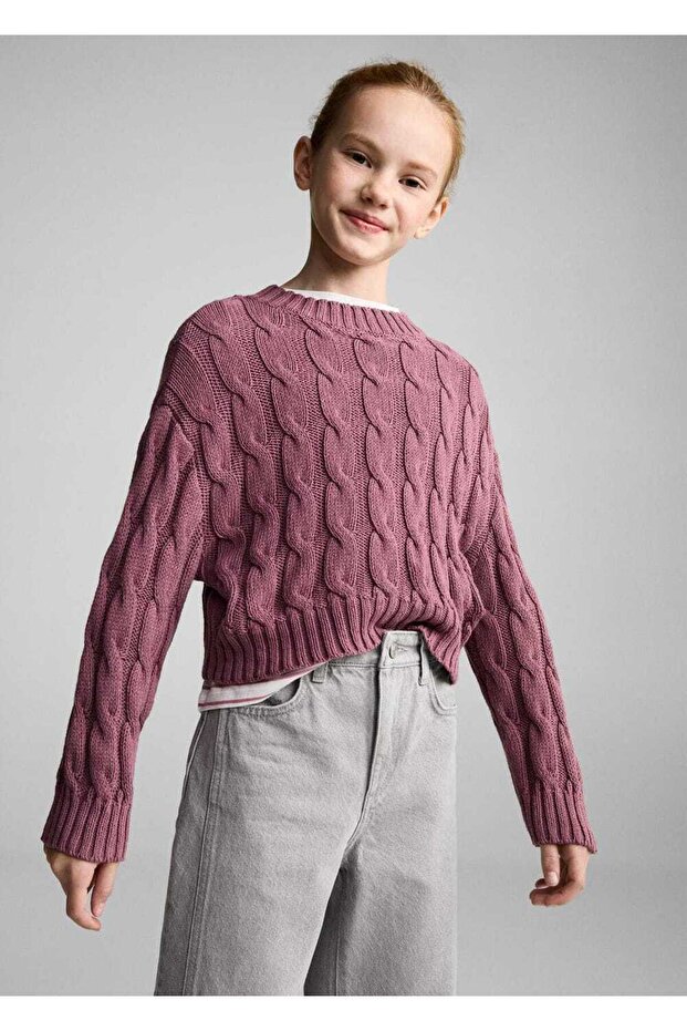 Pullover mit Strickdetail - 1