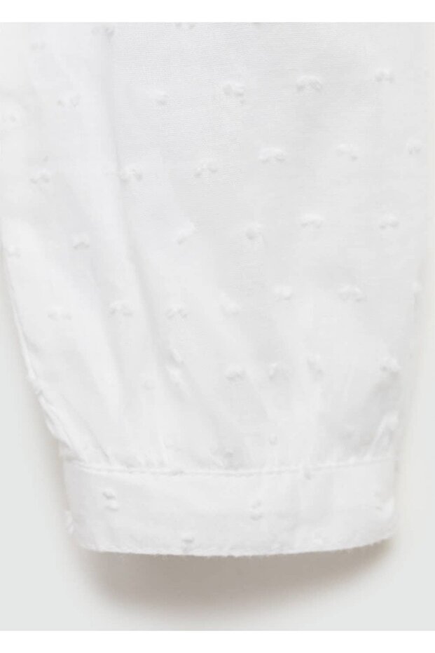 İşlemeli Pamuklu Bluz - 6