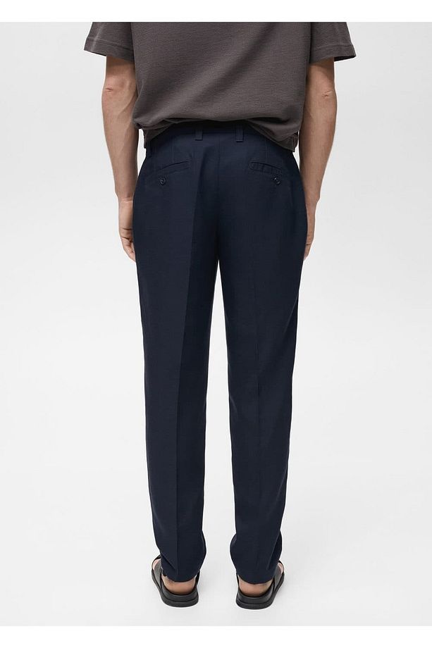 Regular fit keten pantolon - 4