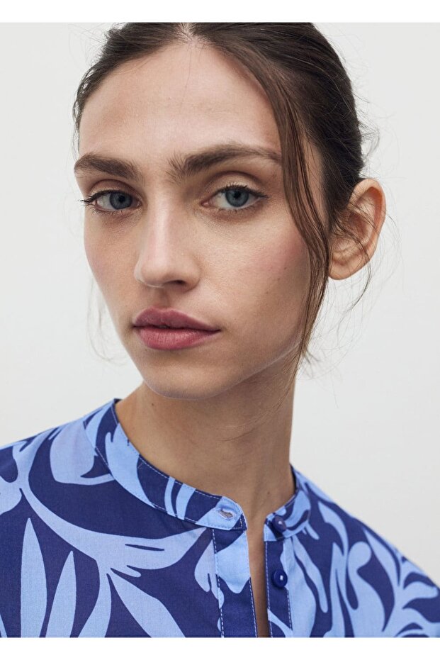 Two-Color Cotton Tunic - 6