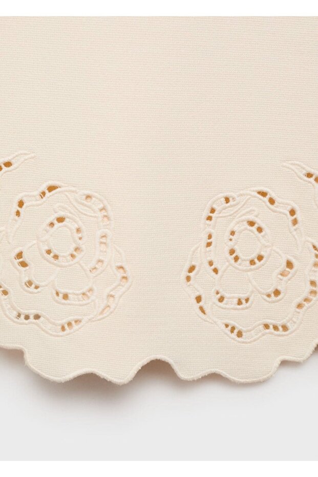 Ajur detaylı örgü elbise - 8