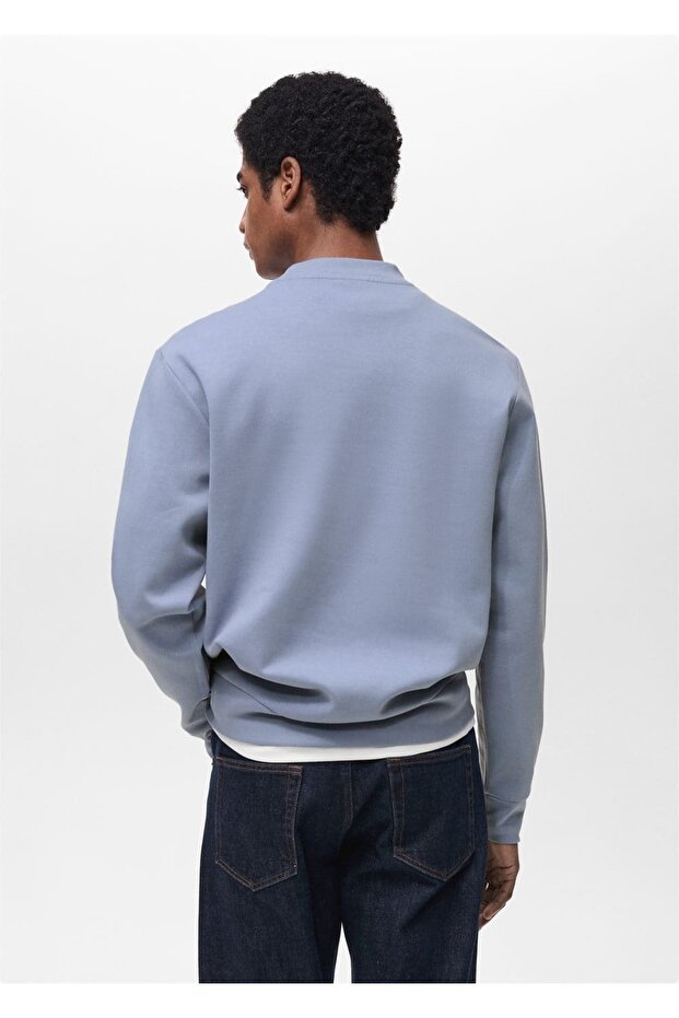 Regular kesim pamuklu sweatshirt - 4