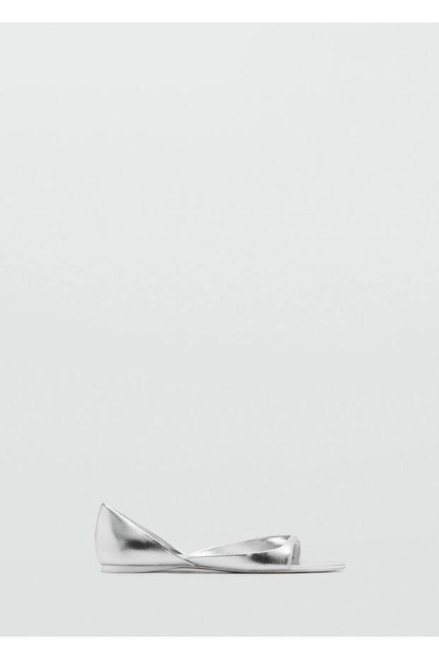 Metalik deri sandalet - 3