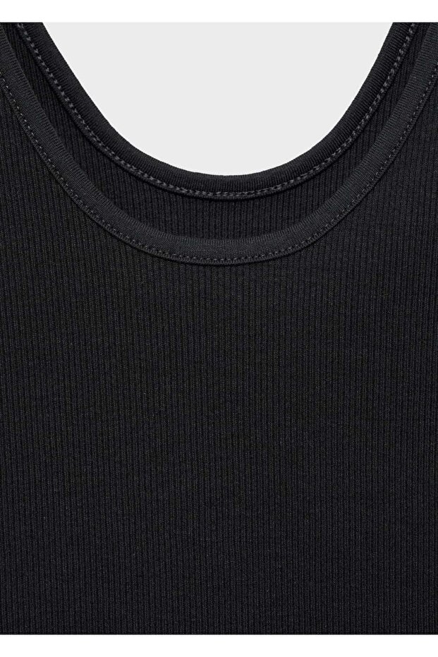 Geniş askılı pamuklu bluz - 5