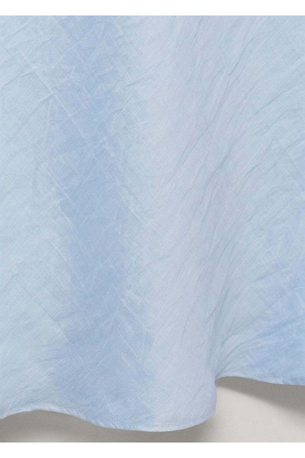 Drape yaka midi elbise - 5