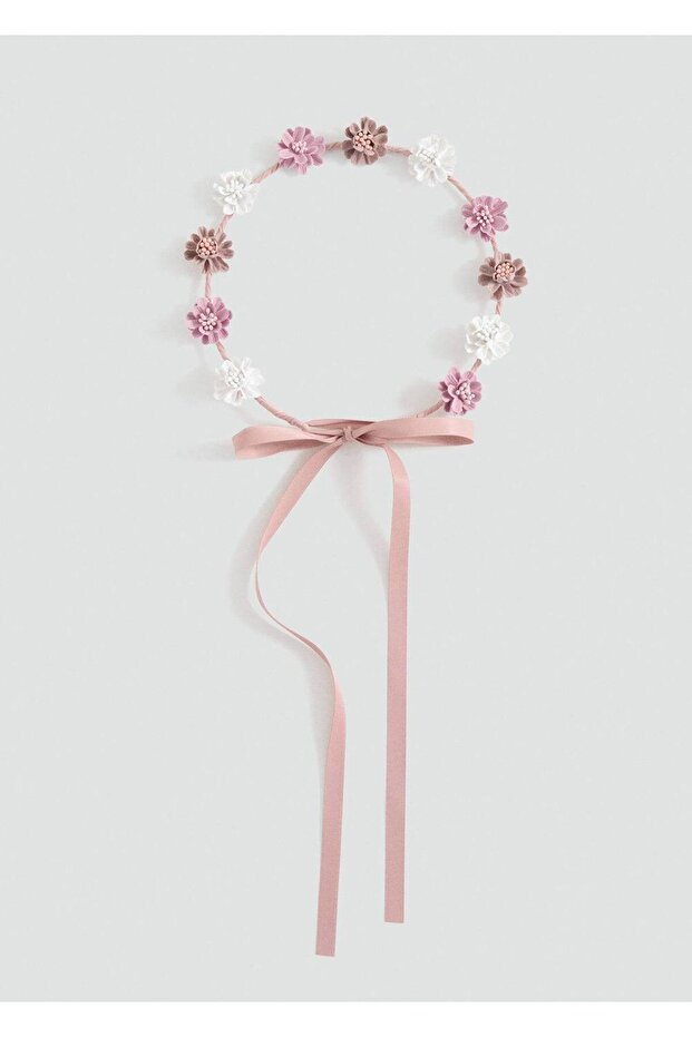 Bağlamalı çiçekli taç - 3