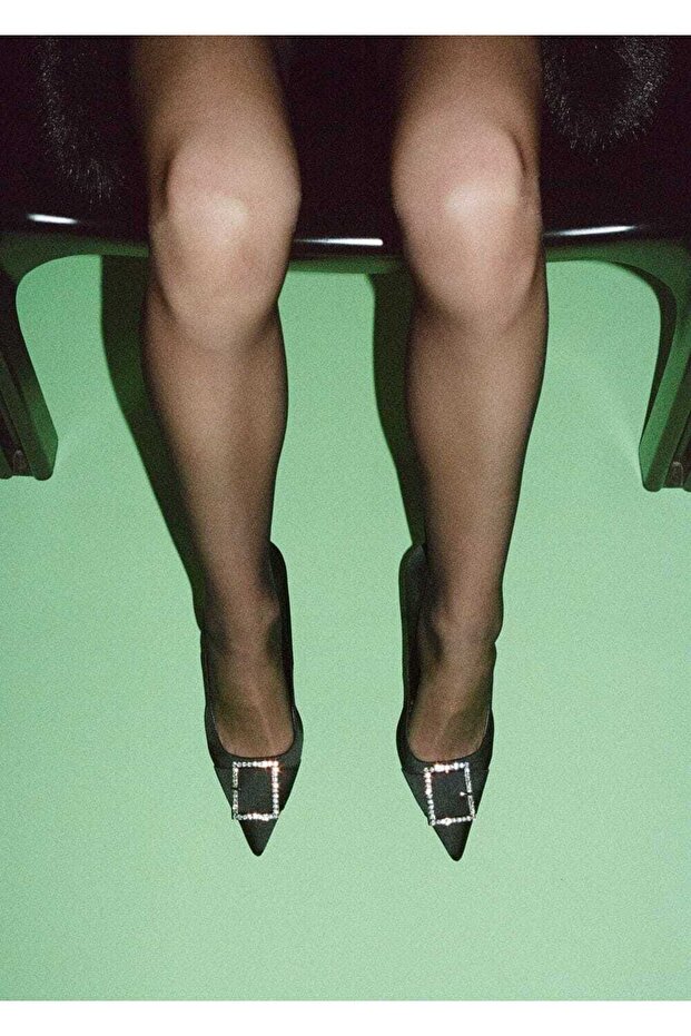 Tokalı topuklu ayakabbı - 4