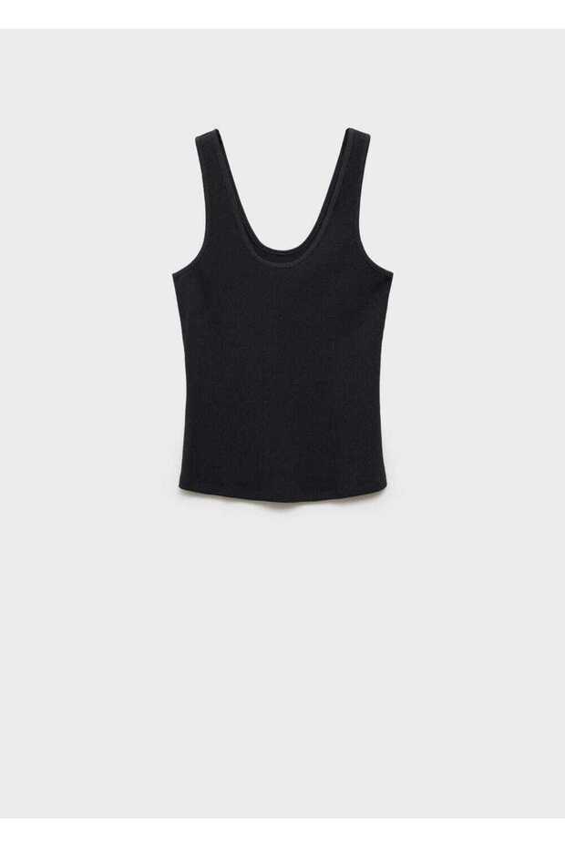 Geniş askılı pamuklu bluz - 3