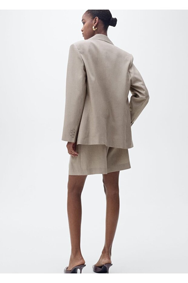 Lyocell blazer ceket - 4