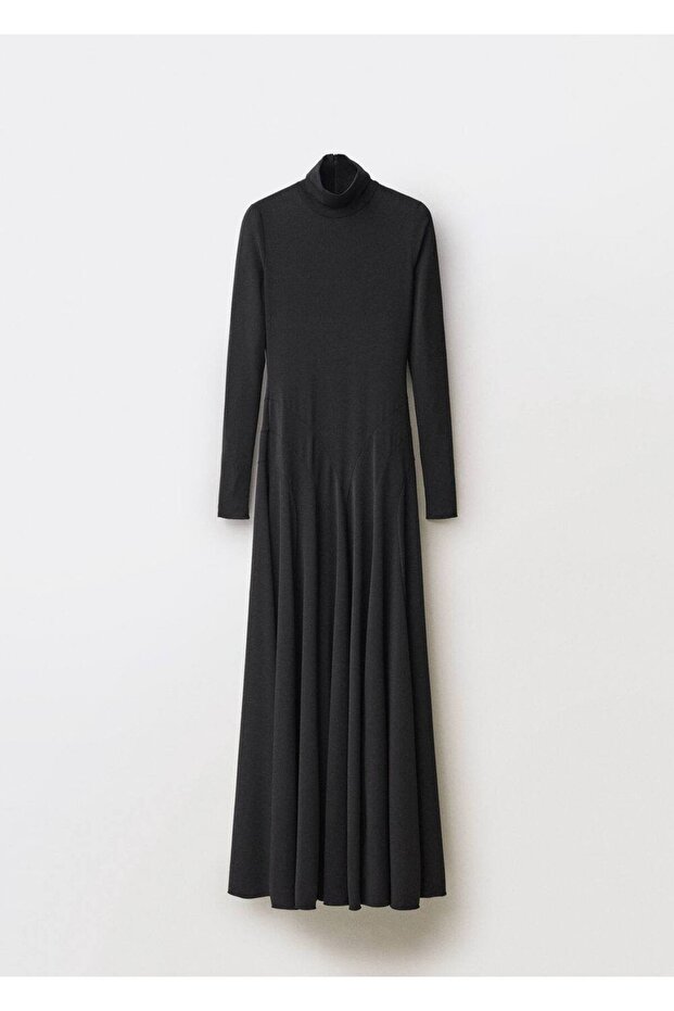 Kloş ponte elbise - 3