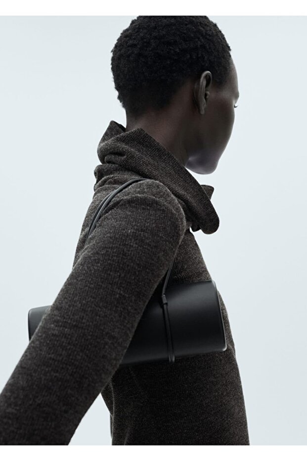 Balıkçı yaka triko elbise - 8