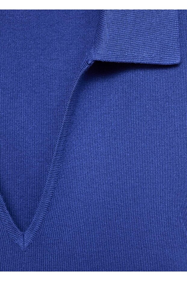 Polo yaka triko bluz - 6