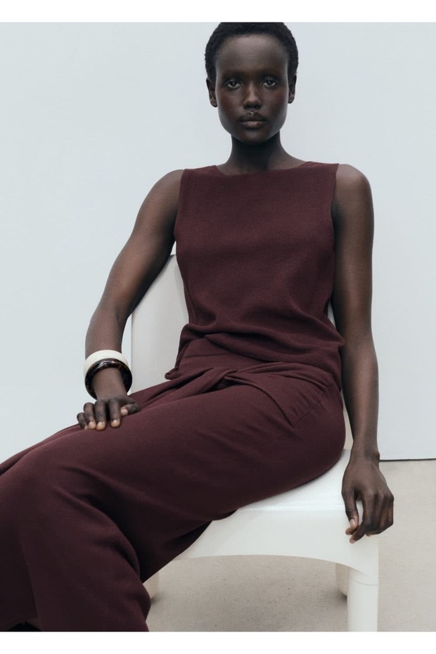 İnce fitilli örgü üst - 7