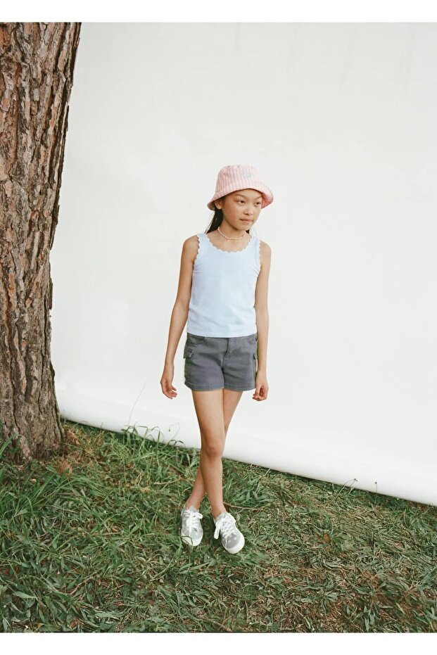 Kargo tarz şort - 7