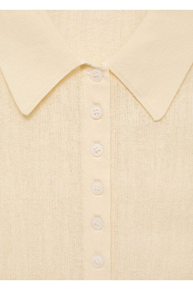 Polo yaka triko bluz - 6