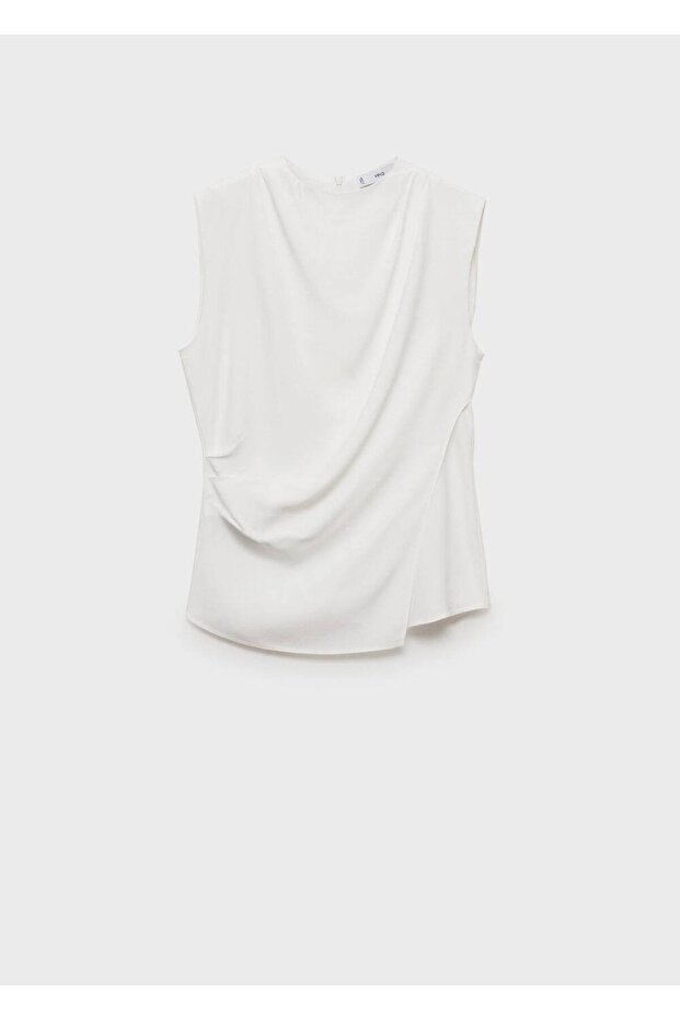 Kolsuz Dökümlü Bluz - 3