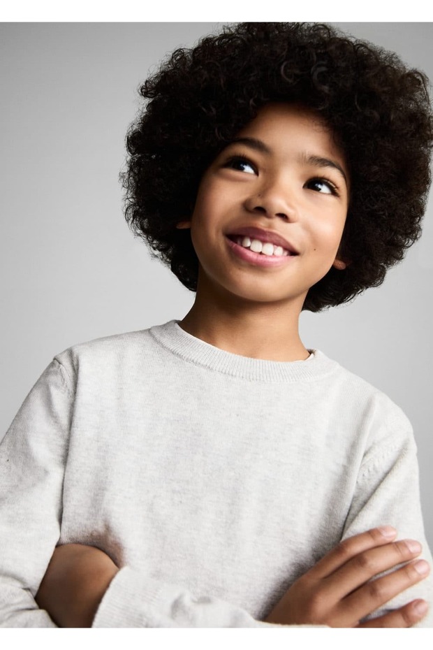 Kırçıllı pamuklu kazak - 7