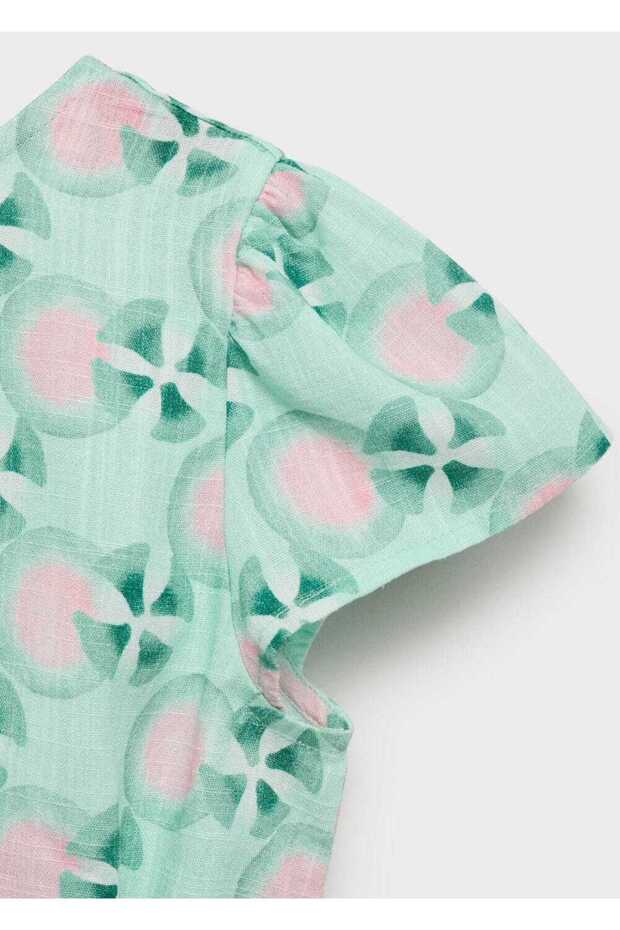Desenli şort tulum - 8